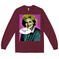 Burgundy golden girls betty Long Sleeve Tee - linhVisuals