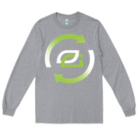 Heather Grey optic team  gaming Long Sleeve Tee - linhVisuals