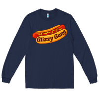 Navy glizzy gang glizzy gobbler Long Sleeve Tee - linhVisuals