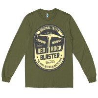 Army Green deep rock galactic red rock blaster beer , designer   t shirt Long Sleeve Tee - linhVisuals