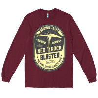 Burgundy deep rock galactic red rock blaster beer , designer   t shirt Long Sleeve Tee - linhVisuals