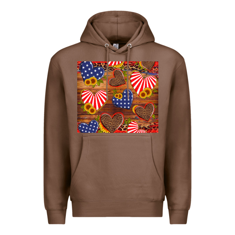 America Heart Premium Hoodie by Artiststas | Teevron