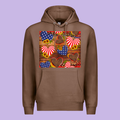America Heart Premium Hoodie Designed By Artiststas
