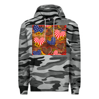 Slate Camo america heart Premium Hoodie - Artiststas
