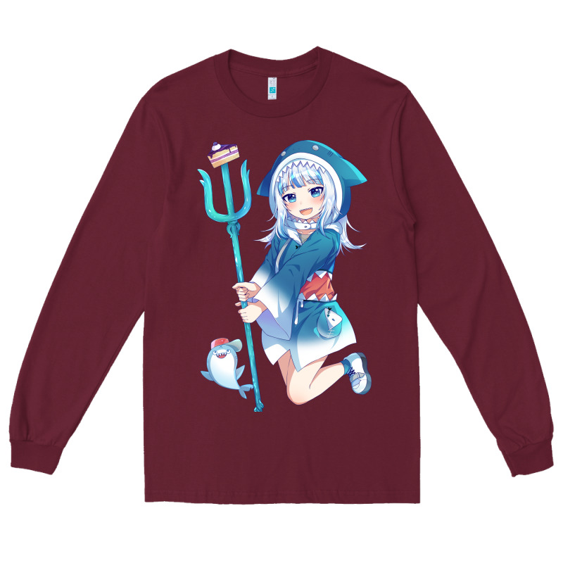 Gawr Gura Long Sleeve Tee by linhVisuals | Teevron