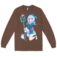 Chestnut Gawr Gura Long Sleeve Tee - linhVisuals