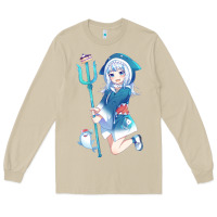 Mushroom Gawr Gura Long Sleeve Tee - linhVisuals