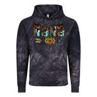 Cloud Black blessed nana Vintage Hoodie - CowhideDigitalArt