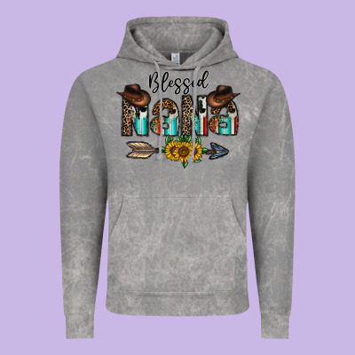 Blessed Nana Vintage Hoodie Designed By Cowhidedigitalart