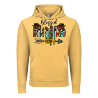 Vintage Mustard blessed nana Vintage Hoodie - CowhideDigitalArt
