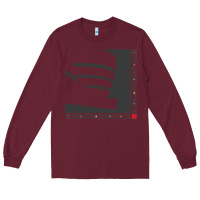 Burgundy frank lloyd wright design   frank lloyd wright Long Sleeve Tee - linhVisuals