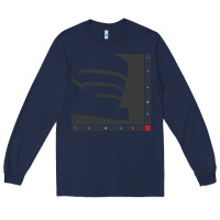 Navy frank lloyd wright design   frank lloyd wright Long Sleeve Tee - linhVisuals