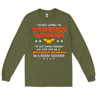 Army Green wonder woman Long Sleeve Tee - linhVisuals