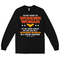 Black wonder woman Long Sleeve Tee - linhVisuals