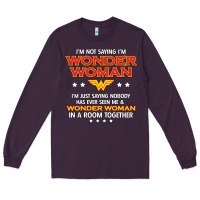Plum wonder woman Long Sleeve Tee - linhVisuals