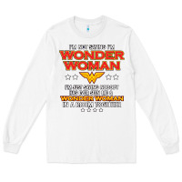 White wonder woman Long Sleeve Tee - linhVisuals