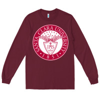 Burgundy santa clara u Long Sleeve Tee - linhVisuals