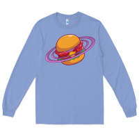 Colony Blue Burger  Saturn Long Sleeve Tee - linhVisuals