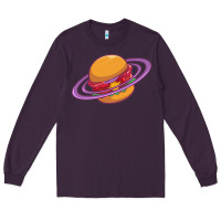 Plum Burger  Saturn Long Sleeve Tee - linhVisuals