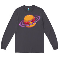 Smoke Burger  Saturn Long Sleeve Tee - linhVisuals