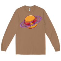 Toasted Coconut Burger  Saturn Long Sleeve Tee - linhVisuals
