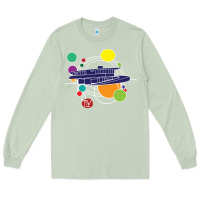 Matcha retro graphic design   frank lloyd wright Long Sleeve Tee - linhVisuals