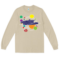 Mushroom retro graphic design   frank lloyd wright Long Sleeve Tee - linhVisuals