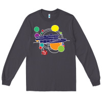Smoke retro graphic design   frank lloyd wright Long Sleeve Tee - linhVisuals