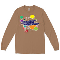 Toasted Coconut retro graphic design   frank lloyd wright Long Sleeve Tee - linhVisuals