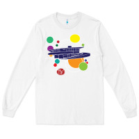 White retro graphic design   frank lloyd wright Long Sleeve Tee - linhVisuals