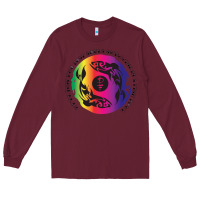 Burgundy two lost souls swimming in a fish bowl Long Sleeve Tee - linhVisuals