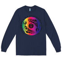 Navy two lost souls swimming in a fish bowl Long Sleeve Tee - linhVisuals