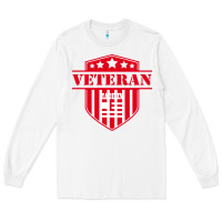 White veteran made in usa   military Long Sleeve Tee - linhVisuals