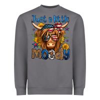 Storm just a little moody 4th of july long haired cow Heavyweight Sweatshirt - Jasminsmagicworld
