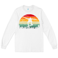 White skateboard vintage for skateboards lovers Long Sleeve Tee - linhVisuals