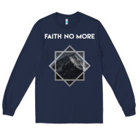 Navy faith no more Long Sleeve Tee - linhVisuals