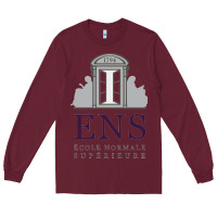 Burgundy École normale supérieure (paris) Long Sleeve Tee - linhVisuals