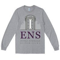 Heather Grey École normale supérieure (paris) Long Sleeve Tee - linhVisuals