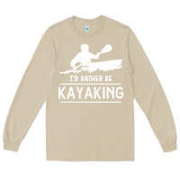 Mushroom kayaking t  shirt i' d rather be at the lake kayaking t  shirt Long Sleeve Tee - linhVisuals