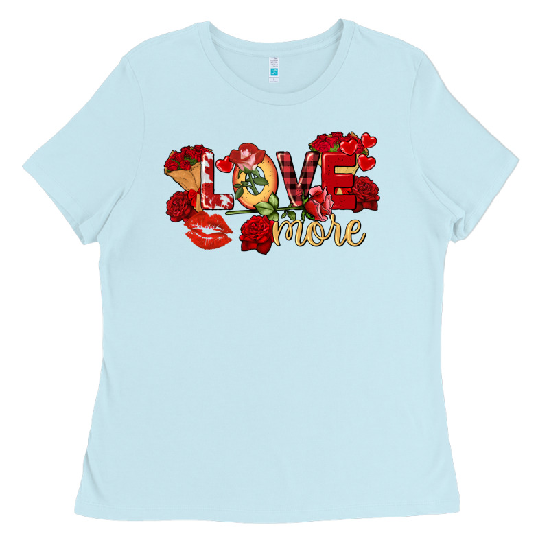Love More Valentine's Day Ladies Tee by FaDigitalArtStudio | Teevron