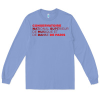 Colony Blue logocnsmdp conservatoire de paris Long Sleeve Tee - linhVisuals
