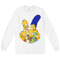 White simpson Long Sleeve Tee - linhVisuals