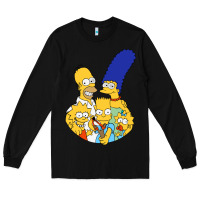 Black simpson Long Sleeve Tee - linhVisuals