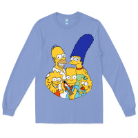 Colony Blue simpson Long Sleeve Tee - linhVisuals
