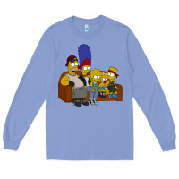 Colony Blue simpson family Long Sleeve Tee - linhVisuals