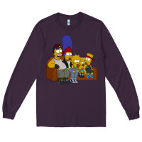 Plum simpson family Long Sleeve Tee - linhVisuals