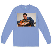 Colony Blue lefty frizzell's music collected in ne Long Sleeve Tee - linhVisuals