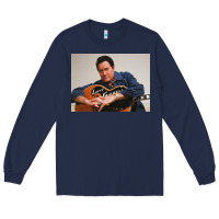 Navy lefty frizzell's music collected in ne Long Sleeve Tee - linhVisuals