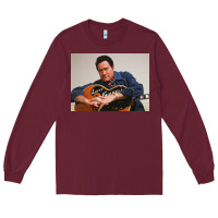 Burgundy lefty frizzell's music collected in ne Long Sleeve Tee - linhVisuals