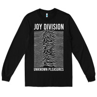Black JOY DIVISION - UNKNOWN PLEASURES Long Sleeve Tee - linhVisuals